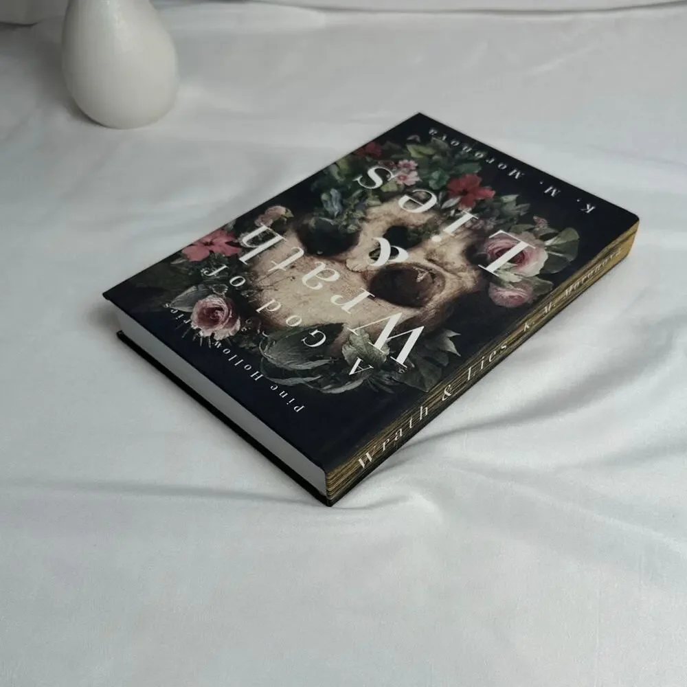 A God of Wrath & Lies K.M. Moronova OOP Hardcover Pine Hollow #1 Romantasy